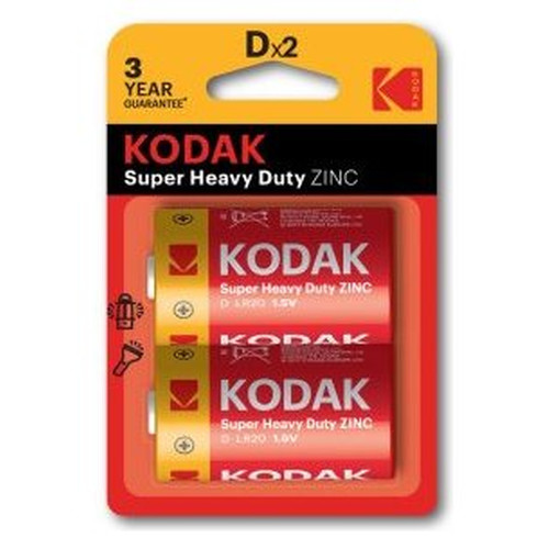 PILAS LR20 D KODAK EXTRA HEAVY DUTY ZINC PACK 2-SX2 PILAS LR20 D KODAK EXTRA HEAVY DUTY ZINC PACK 2