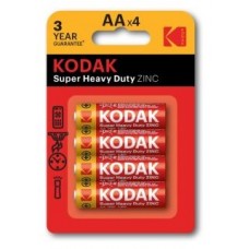 PILAS AA KODAK EXTRA HEAVY DUTY ZINC LR6 PACK 4-SX1 PILAS AA KODAK EXTRA HEAVY DUTY ZINC LR6 PACK 4