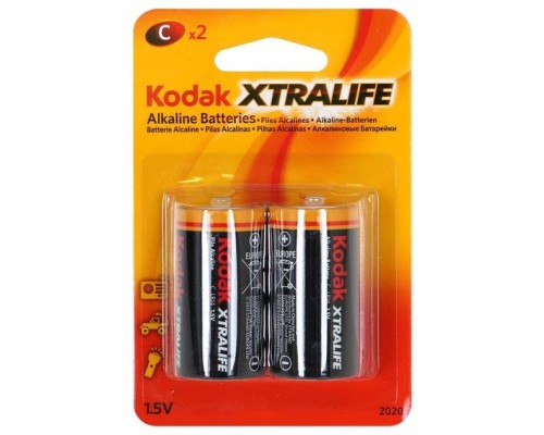 PILA KODAK ALCALINA  XTRALIFE  C LR14 BLISTER*2