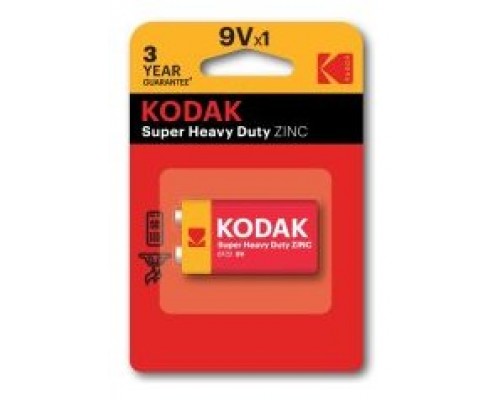 PILAS 9V KODAK EXTRA HEAVY DUTY ZINC 9V 1 UNIDAD 250-SX1 PILAS 9V KODAK EXTRA HEAVY DUTY ZINC 9V 1 UNIDAD 250