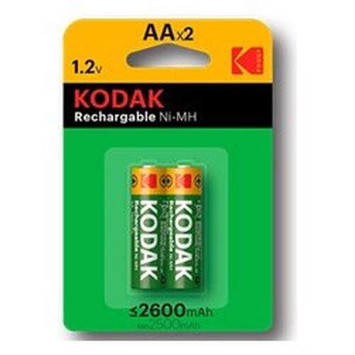 PILAS AA KODAK RECARGABLE NiMH LR6 2600mAh PACK 2-SX2 PILAS AA KODAK RECARGABLE NiMH LR6 2600mAh PACK 2