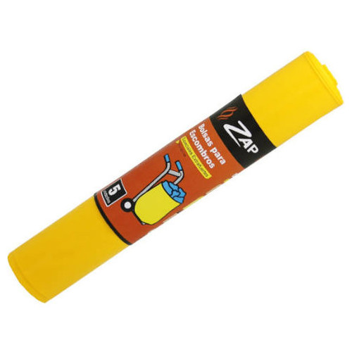 ROLLO 5 UNIDADES BOLSA BASURA AMARILLO ESPECIAL ESCOMBROS 50 LITROS ZAP 320392 (Espera 4 dias)-SX0 ROLLO 5 UNIDADES BOLSA BASURA AMARILLO ESPECIAL ESCOMBROS 50 LITROS ZAP 320392 (Espera 4 dias)