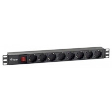 EQUIP REGLETA ALIMENTACION RACK 19" 1U 8 TOMAS CON INTERRUPTOR