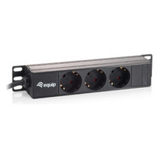 REGLETA ALIMENTACION RACK 10" 3 TOMAS 1U-SX4 REGLETA ALIMENTACION RACK 10" 3 TOMAS 1U