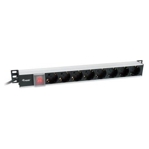 REGLETA ALIMENTACION ALUMINIO RACK 19" 1U 8 TOMAS-SX9 REGLETA ALIMENTACION ALUMINIO RACK 19" 1U 8 TOMAS