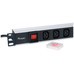 REGLETA ALIMENTACION ALUMINIO RACK 19" 1U 8 TOMAS-SX8 REGLETA ALIMENTACION ALUMINIO RACK 19" 1U 8 TOMAS