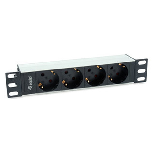REGLETA ALIMENTACION ALUMINIO RACK 10" 1U 4 TOMAS-SX6 REGLETA ALIMENTACION ALUMINIO RACK 10" 1U 4 TOMAS