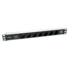 REGLETA ALIMENTACION ALUMINIO RACK 19" 1U 7 TOMAS-SX11 REGLETA ALIMENTACION ALUMINIO RACK 19" 1U 7 TOMAS