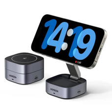 UGREEN 2-IN-1 MAGNETIC WIRELESS CHARGER (Espera 4 dias)-SX8 UGREEN 2-IN-1 MAGNETIC WIRELESS CHARGER (Espera 4 dias)