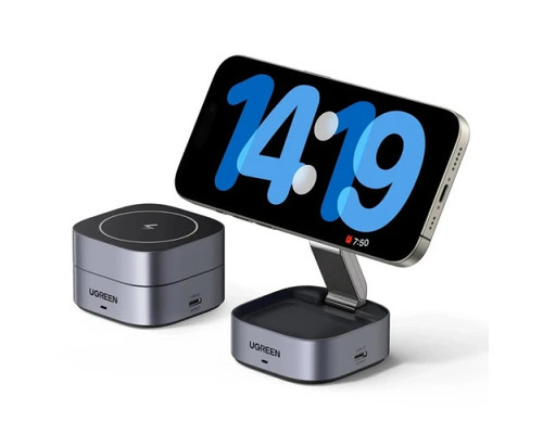 UGREEN 2-IN-1 MAGNETIC WIRELESS CHARGER (Espera 4 dias)-SX8 UGREEN 2-IN-1 MAGNETIC WIRELESS CHARGER (Espera 4 dias)