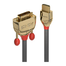 Lindy 36196 adaptador de cable de v&iacute;deo HDMI tipo A (Est&aacute;ndar) DVI-D Gris (Espera 4 dias)