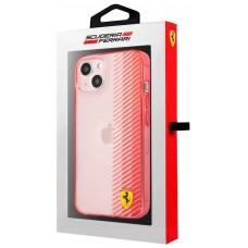 Carcasa COOL para iPhone 13 Licencia Ferrari Transparente Rojo