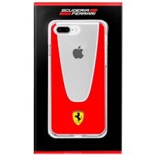 Carcasa COOL para iPhone 7 Plus / iPhone 8 Plus Licencia Ferrari Transparente