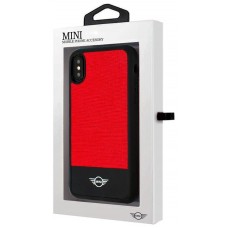 Carcasa COOL para iPhone X / iPhone XS Licencia Mini Cooper Rojo