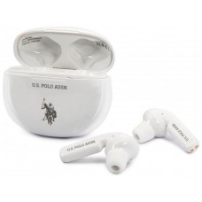 Auriculares Stereo Bluetooth Dual Pod Licencia US Polo ASSN Blanco
