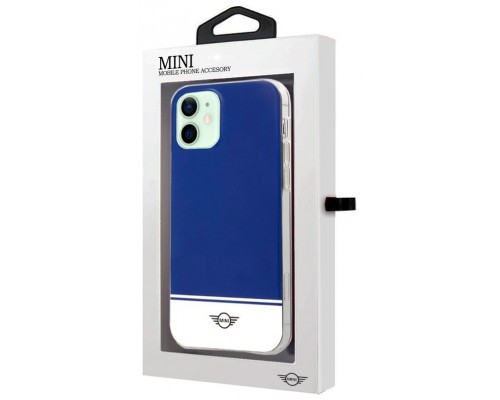 Carcasa COOL para iPhone 12 / 12 Pro Licencia Mini Cooper Azul