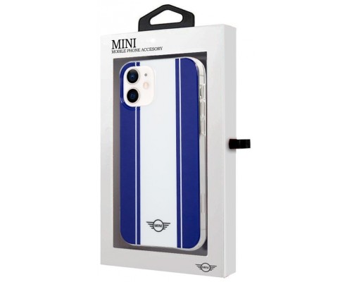 Carcasa COOL para iPhone 12 mini Licencia Mini Cooper Azul-Blanco