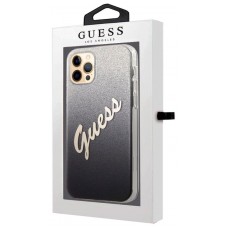 Carcasa COOL Para iPhone 12 Pro Max Licencia Guess Glitter Negro