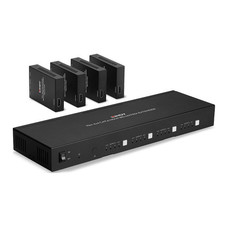 Lindy 38328 extensor audio/video Transmisor y receptor de se&ntilde;ales AV Negro (Espera 4 dias)