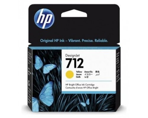 HP DesignJet T200/T600, Cartucho Amarillo 712