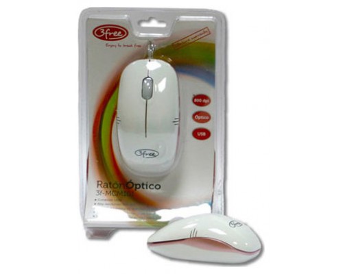 MOUSE 3FREE MCM101/WP DISE¥O BLANCO ROSA