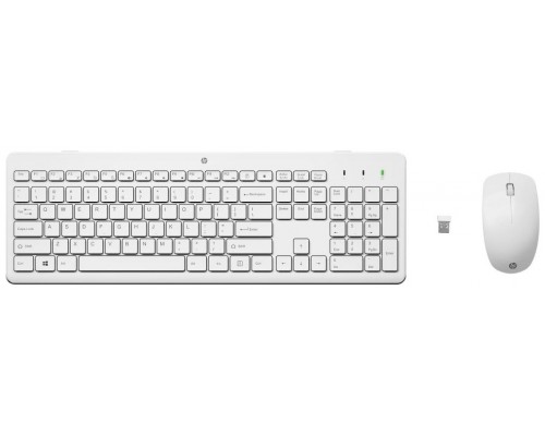 HP Combo 230 Teclado + Raton inalambricos Blanco