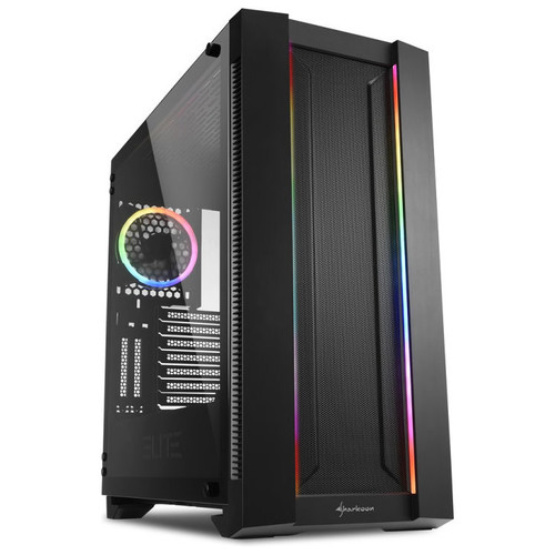 CAJA ATX SHARKOON ELITE SHARK CA200M 2XUSB3.0 SIN FUENTE NEGRO
