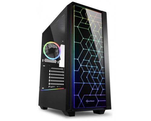 CAJA SHARKOON LIT 100 ATX 2XUSB3.0 RGB SIN FUENTE NEGRO