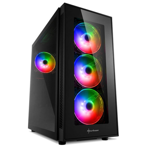 CAJA ATX SHARKOON TG5 PRO 2XUSB3.0 2XUSB2.0 SIN FUENTE RGB NEGRO-SX21 CAJA ATX SHARKOON TG5 PRO 2XUSB3.0 2XUSB2.0 SIN FUENTE RGB NEGRO