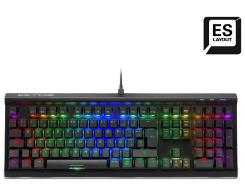 TECLADO GAMING SHARKOON SGK60 MECANICO RGB RED SWITCH