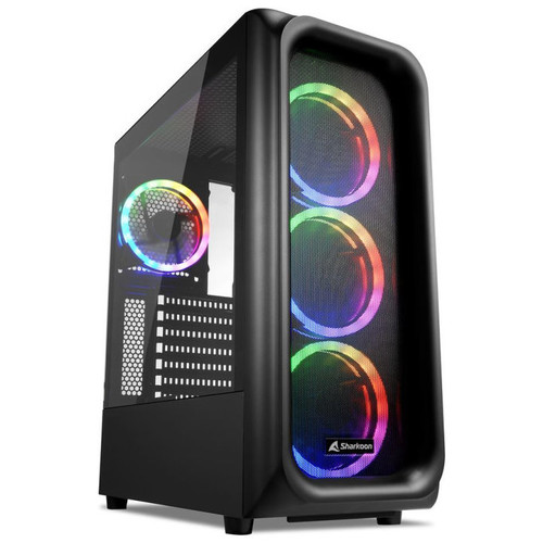 CAJA ATX SHARKOON TK5M RGB 2XUSB3.0 1XUSBtipoC SIN FUENTE NEGRO-SX16 CAJA ATX SHARKOON TK5M RGB 2XUSB3.0 1XUSBtipoC SIN FUENTE NEGRO