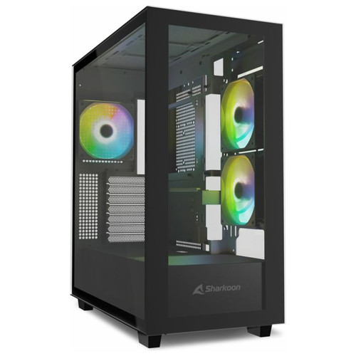 CAJA ATX SHARKOON REBEL C60 2VENTX120MM 2XUSB3 SIN FUENTE NEGRO-SX17 CAJA ATX SHARKOON REBEL C60 2VENTX120MM 2XUSB3 SIN FUENTE NEGRO