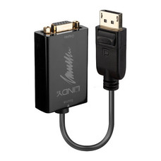 Lindy 41006 adaptador de cable de v&iacute;deo 0,15 m VGA (D-Sub) DisplayPort Negro (Espera 4 dias)