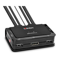 Lindy 42344 interruptor KVM Montaje en rack Negro (Espera 4 dias)