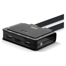 Lindy 42345 interruptor KVM Montaje en rack Negro (Espera 4 dias)