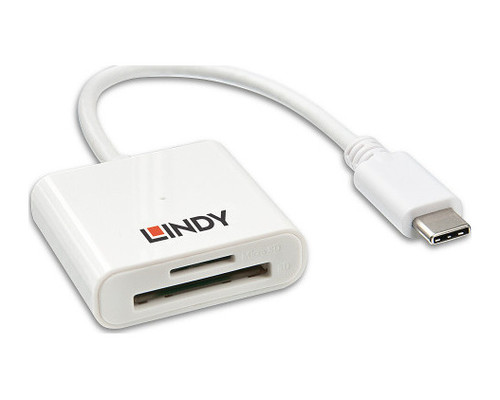 Lindy 43185 lector de tarjeta USB 3.2 Gen 1 (3.1 Gen 1) Type-C Blanco (Espera 4 dias)