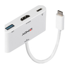 Lindy 43340 Adaptador gr&aacute;fico USB 3840 x 2160 Pixeles Blanco (Espera 4 dias)