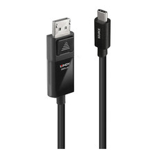 Lindy 43341 adaptador de cable de v&iacute;deo 1 m USB Tipo C DisplayPort Negro (Espera 4 dias)