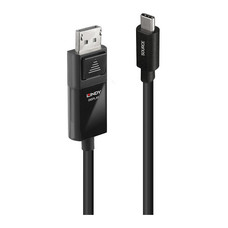Lindy 43342 adaptador de cable de v&iacute;deo 2 m USB Tipo C DisplayPort Negro (Espera 4 dias)
