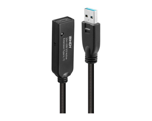 Lindy 43376 cable USB USB 3.2 Gen 1 (3.1 Gen 1) 10 m USB A USB C Negro (Espera 4 dias)