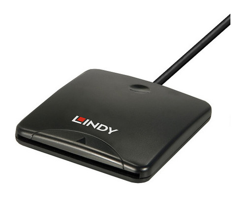 Lindy 43407 lector de tarjeta magn&eacute;tica USB Negro (Espera 4 dias)