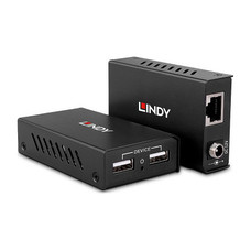 Lindy 43408 extensor audio/video Transmisor y receptor de se&ntilde;ales AV Negro (Espera 4 dias)