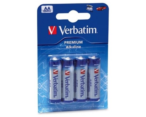 VERBATIM PILAS ALCALINAS AA - LR06 - PACK 4 UDS