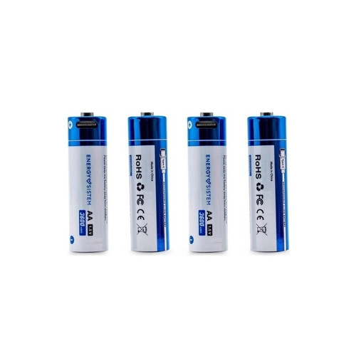 PILAS AA RECARGABLES ENERGY SISTEM CON CONECTOR USB-C-SX3 PILAS AA RECARGABLES ENERGY SISTEM CON CONECTOR USB-C