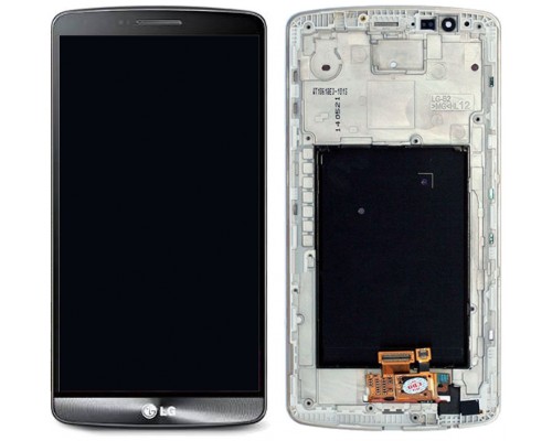 Pant. Táctil + LCD LG G3 D850/D855 Gris (Con Marco) (Espera 2 dias)