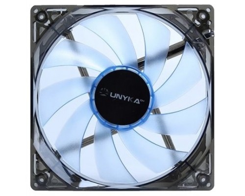 VENTILADOR CAJA ADICIONAL 12X12 UNYKA LED AZUL GAMING