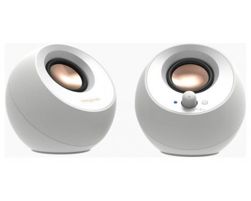ALTAVOCES CREATIVE PEBBLE V3 2.0 USB-C BLANCO (Espera 4 dias)