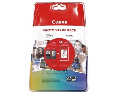 CANON Pack 2 Cartuchos PG540L+CL541XL negro+color + 50h photo glossy Pixma MG2150/3150