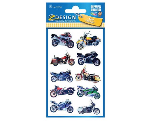 SOBRE CON 1 HOJA 76X120MM Y 10 PEGATINAS 3D MOTOCICLETAS AVERY 53750 (Espera 4 dias)-SX77 SOBRE CON 1 HOJA 76X120MM Y 10 PEGATINAS 3D MOTOCICLETAS AVERY 53750 (Espera 4 dias)