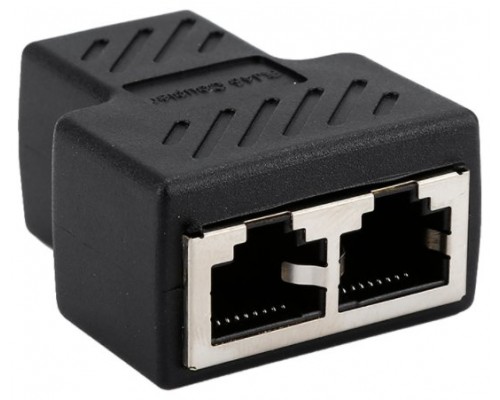 Adaptador Cable Red Ethernet RJ45 1 a 2 Vías (Espera 2 dias)